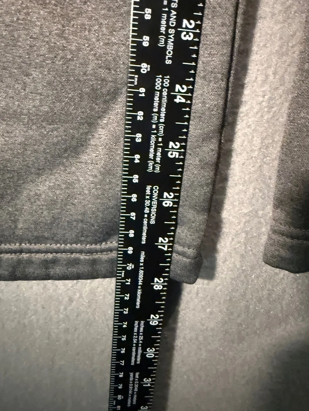 Russell Gray Fleece Sweatpants Size M (32-34)